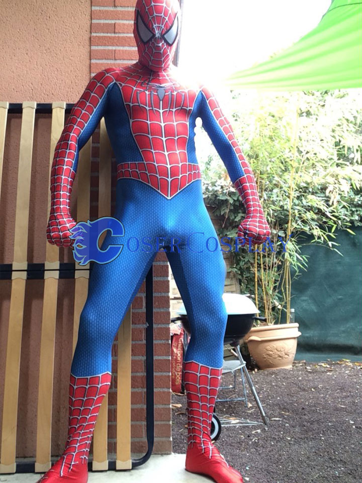 2018 Spiderman Full Body Zentai Movie Costume